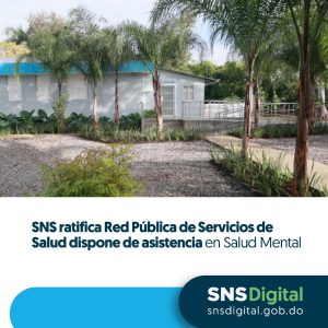 SNS ratifica Red Pública de Servicios de Salud dispone de asistencia en Salud Mental